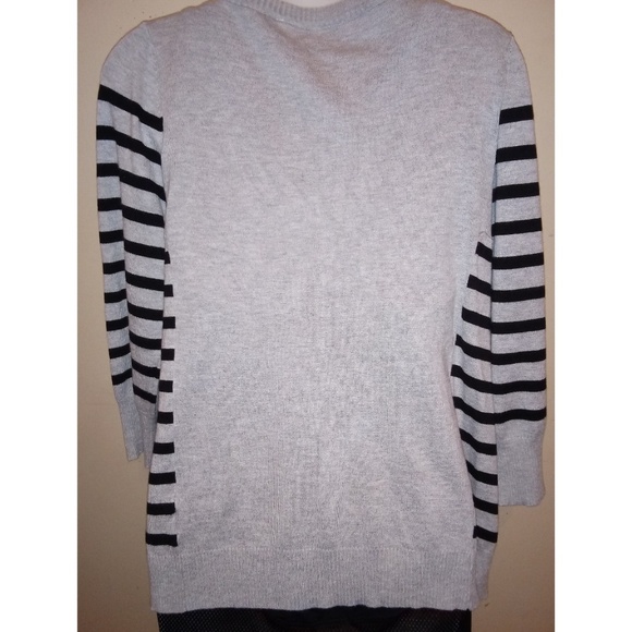 Grey Full Zip Up Sweater - Picture 2 of 3